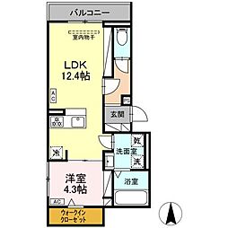間取図画像 1LDK