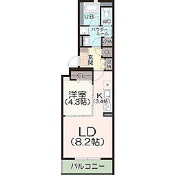 間取図画像 1LDK