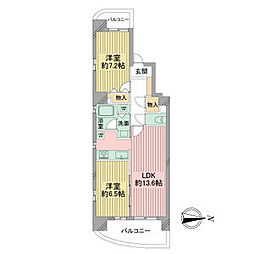 間取図画像 2LDK