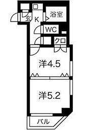 ラディアント3 2Kの間取図画像