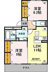 間取図画像 2LDK