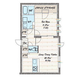 間取図画像 1LDK