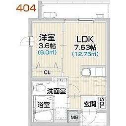 間取図画像 1LDK