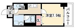 ラルーチェ泉 1Kの間取図画像