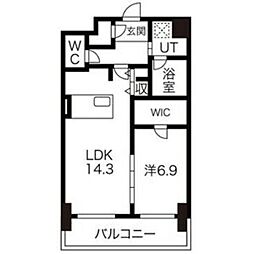 間取図画像 1LDK