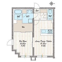 間取図画像 1LDK