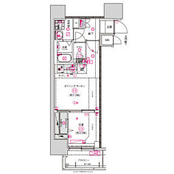 CREST TAPP東別院 1DKの間取図画像