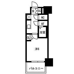 メイクスアート新栄III 1304 13階1Kの間取り