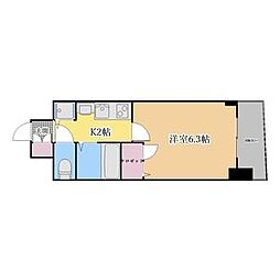 プレサンス大須観音駅前サクシード 1Kの間取図画像