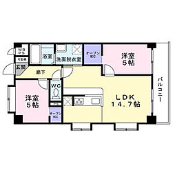 エール中島(1D) 2階