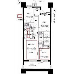 レジディア泉 3LDKの間取図画像