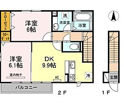 エスペランス・円上 2階