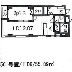 間取図画像 1LDK