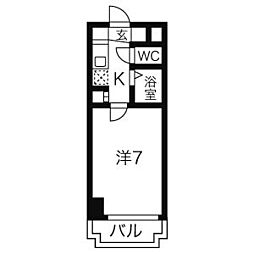 間取図画像 1K