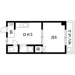 スカイハイツ森田 1階/105