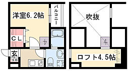 ソナトーレ小幡南 1Kの間取図画像