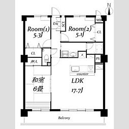 間取図画像 3LDK