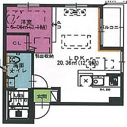 間取図画像 ワンルーム