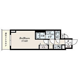 S-RESIDENCE東別院 1Kの間取図画像