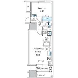 名古屋市千種区今池1丁目マンション 1LDKの間取図画像
