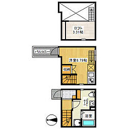 スミタイ栄生 ワンルームの間取図画像