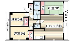 サン・カーフ2 3LDKの間取図画像