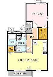 カーサフェリーチェ2 1LDKの間取図画像