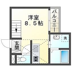 ラルク高畑 ワンルームの間取図画像