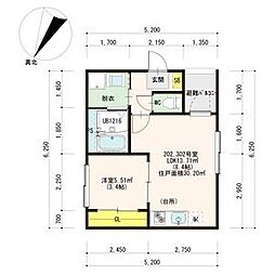 ハーモニーテラス開平町II(開平町一丁目・一柳通一丁目Eコーポ 3階/302