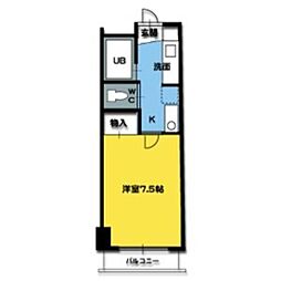 DAIA21 1Kの間取図画像