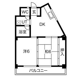 マンション服部 4階/401
