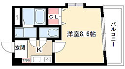 シティライフ本郷 1Kの間取図画像