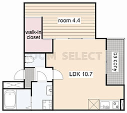 MOVE本陣 1LDKの間取図画像