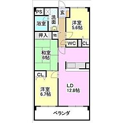 パークサイド上原 3階/301