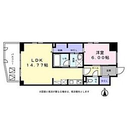 名駅南サクセス8 1LDKの間取図画像