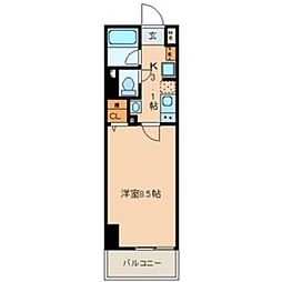 ベレーサ名駅ウエスト 1Kの間取図画像