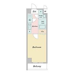 Mステージ藤が丘 1Kの間取図画像