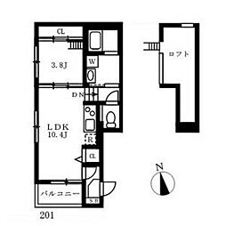 ハーモニーテラスGraceSquare 1LDKの間取図画像
