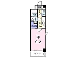 ヴィラ清寿 1Kの間取図画像
