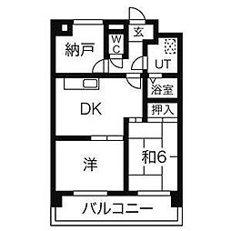 橘AKビル 2SDKの間取図画像