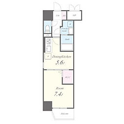 GRANPARKTOWER 1DKの間取図画像