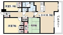 プラウド東山 5階/507