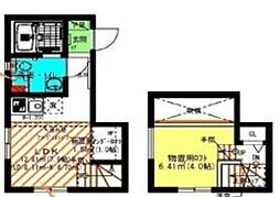 クレマチス名古屋西 ワンルームの間取図画像