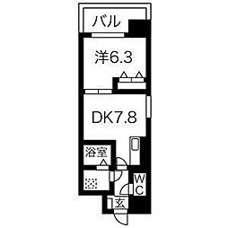 サンシアルザ上前津 1LDKの間取図画像