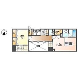 M'sArkHisaya-Odori 1LDKの間取図画像