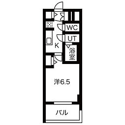 ファステートNAGOYA今池バレンシア 1Kの間取図画像