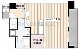 メゾンドオーキッド ワンルームの間取図画像