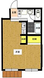 グランコール本山 ワンルームの間取図画像