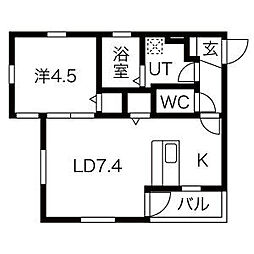 NAGOYATHEVILLA 1LDKの間取図画像