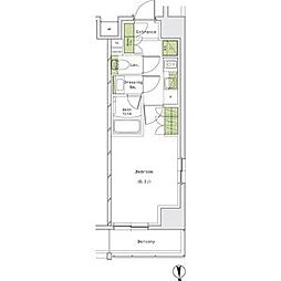 ザ・パークハビオ名古屋松原 1Kの間取図画像